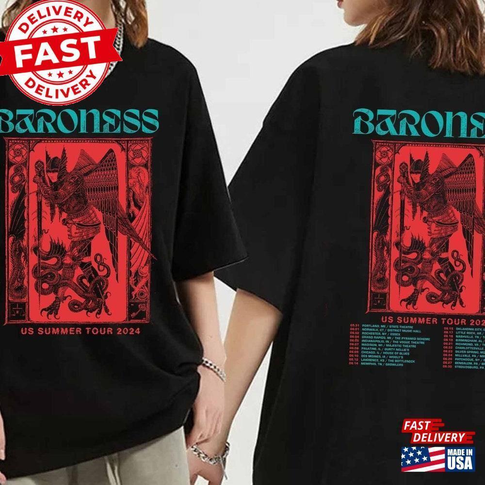 Baroness Us Summer Tour Shirt Band Fan Classic 2 Sided - Picture 1 of 4